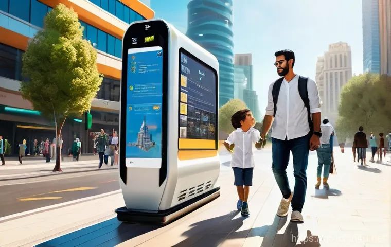 초저지연 네트워크 기술 - **Prompt 1: Seamless Urban Life in a Future Middle Eastern City** "A vibrant, futuristic citysca...